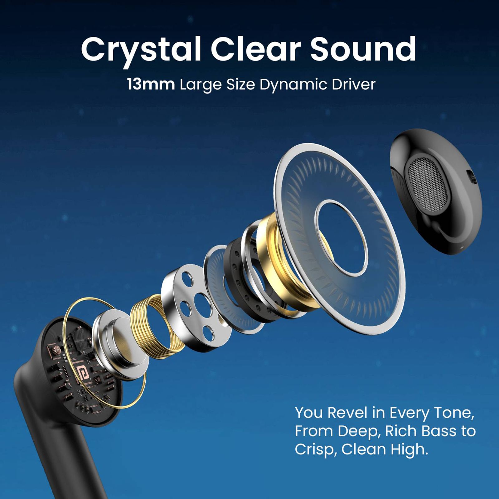 PORTRONICS Harmonics Twins S12 POR2389 TWS Earbuds (IPX5 Water Resistant, Deep Bass Technology, Black)_8