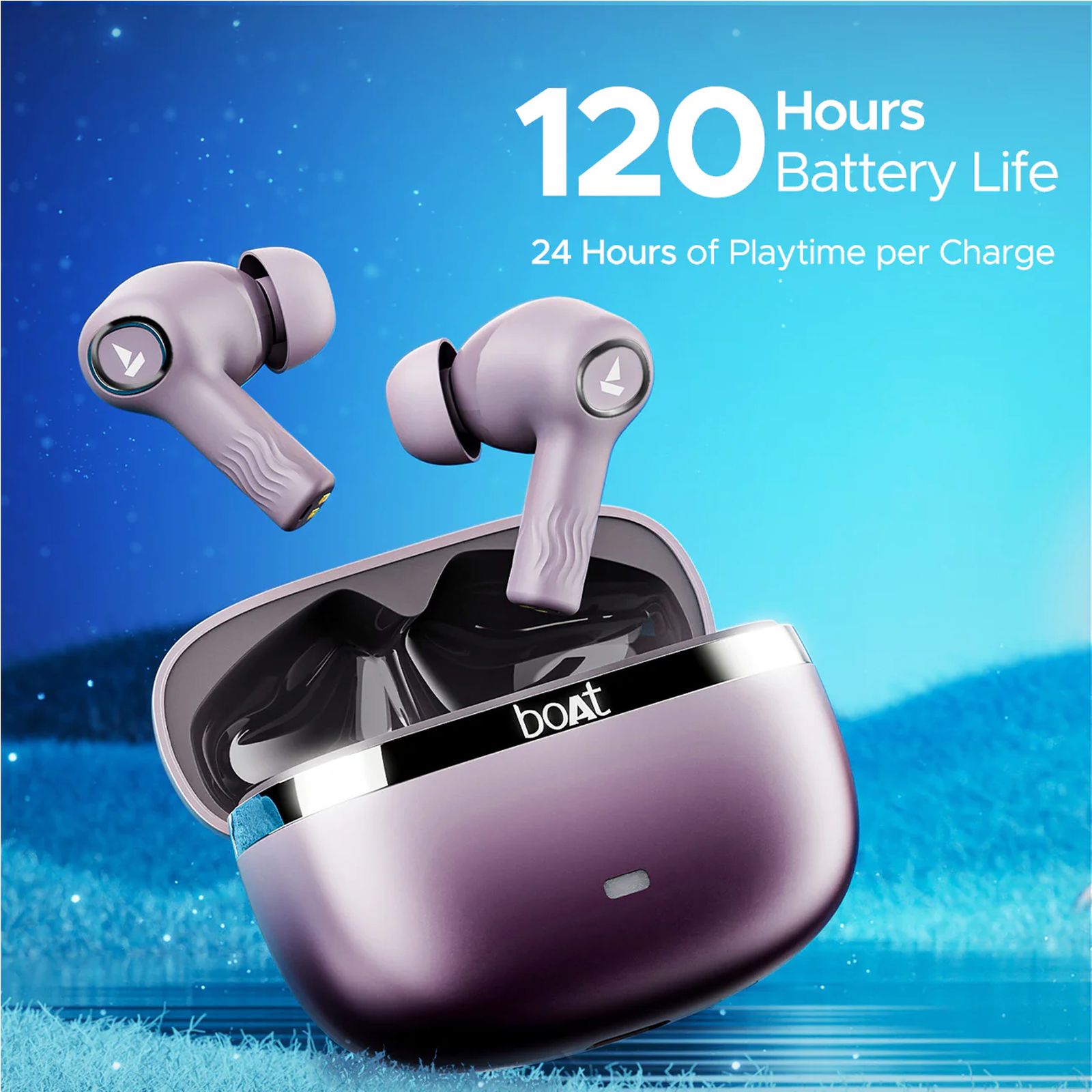 boAt Nirvana Ion TWS Earbuds with Active Noise Cancellation (IPX4 Water & Sweat Resistant, ASAP Charging, Rose Quartz) boAt Nirvana Ion TWS Earbuds with Active Noise Cancellation (IPX4 Water & Sweat Resistant, ASAP Charging, Rose Quartz)_4