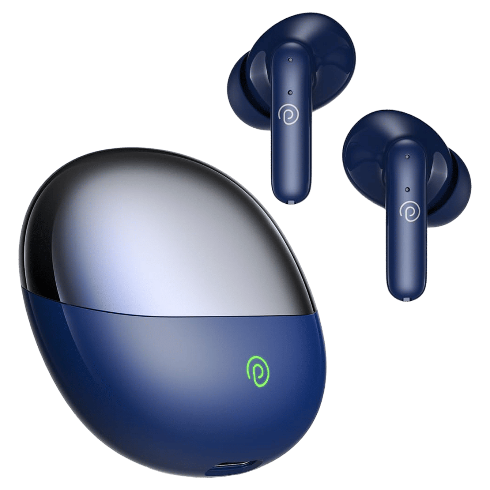 pTron Zenbuds Evo TWS Earbuds with Environmental Noise Cancellation (IPX5 Water Resistant, Immersive Stereo Sound, Blue)_1