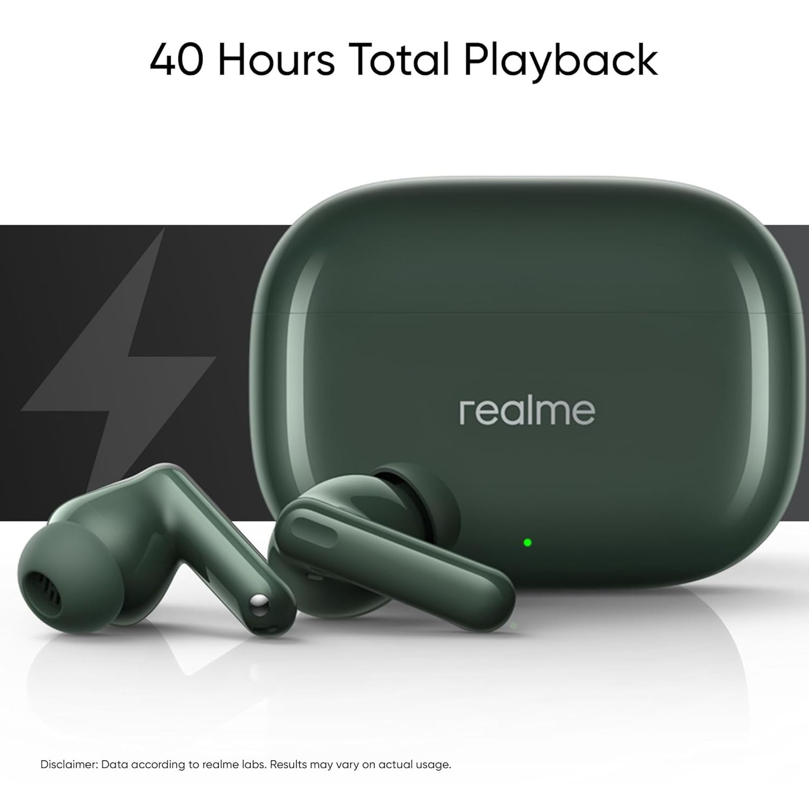 realme Buds T300 TWS Earbuds with Active Noise Cancellation (IP55 Dust & Water Resistant, 360 Degree Spatial Audio Effect, Dome Green)_6