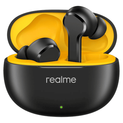 realme Buds T110 RMA2306 TWS Earbuds with AI ENC Noise Cancellation (IPX5 Water Resistant, 38 Hours Playback, Punk Black)