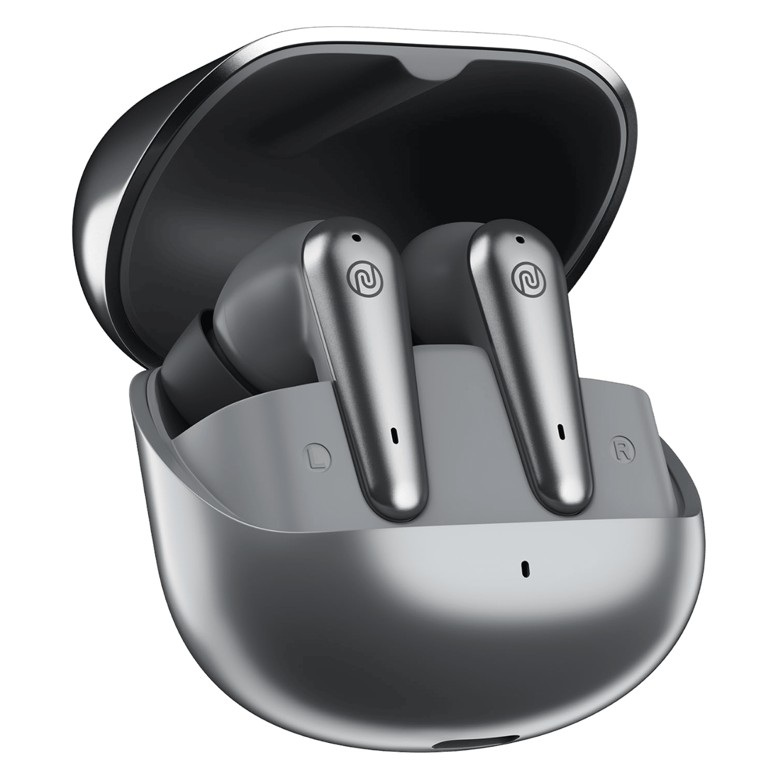 noise Buds X Prime TWS Earbuds with Environmental Noise Cancellation (IPX5 Water Resistant, Fast Charge, Silver Grey) noise Buds X Prime TWS Earbuds with Environmental Noise Cancellation (IPX5 Water Resistant, Fast Charge, Silver Grey)_1