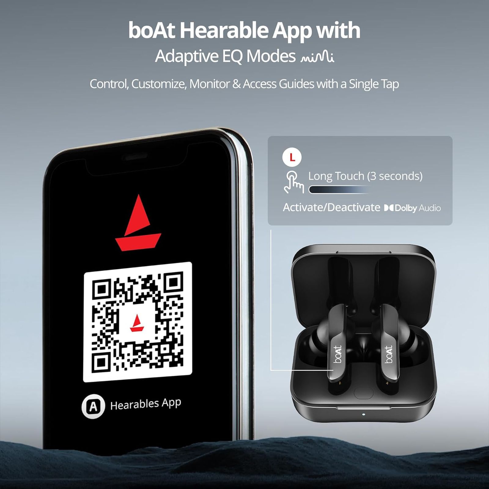 boAt Airdopes 800 TWS Earbuds with Environmental Noise Cancellation (IPX5 Water Resistant, ASAP Charge, Interstellar Black) boAt Airdopes 800 TWS Earbuds with Environmental Noise Cancellation (IPX5 Water Resistant, ASAP Charge, Interstellar Black)_6