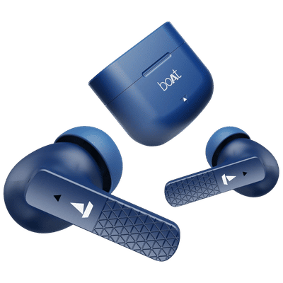 boAt Airdopes 91 TWS Earbuds with Environmental Noise Cancellation (IPX5 Water Resistant, ASAP Charge, Starry Blue)
