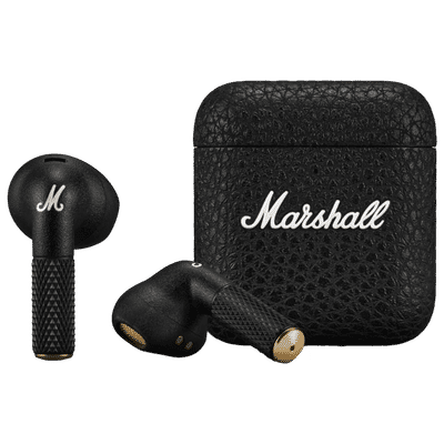 Marshall Minor IV TWS Earbuds (IPX4 Water Resistant, 30 Hours Playtime, Black)