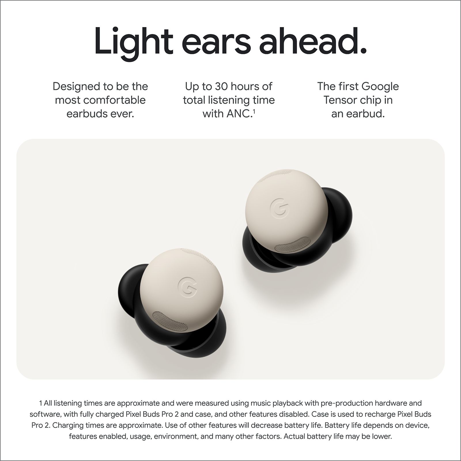 Google Pixel Buds Pro 2 TWS Earbuds with Active Noise Cancellation (IP54 Sweat & Water Resistant, AI-powered Clear Calling, Porcelain)_8