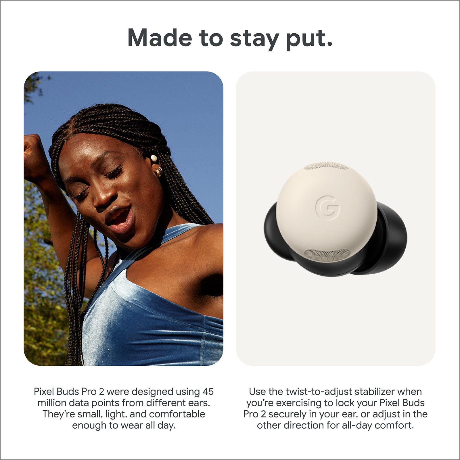 Google Pixel Buds Pro 2 TWS Earbuds with Active Noise Cancellation (IP54 Sweat & Water Resistant, AI-powered Clear Calling, Hazel)_10