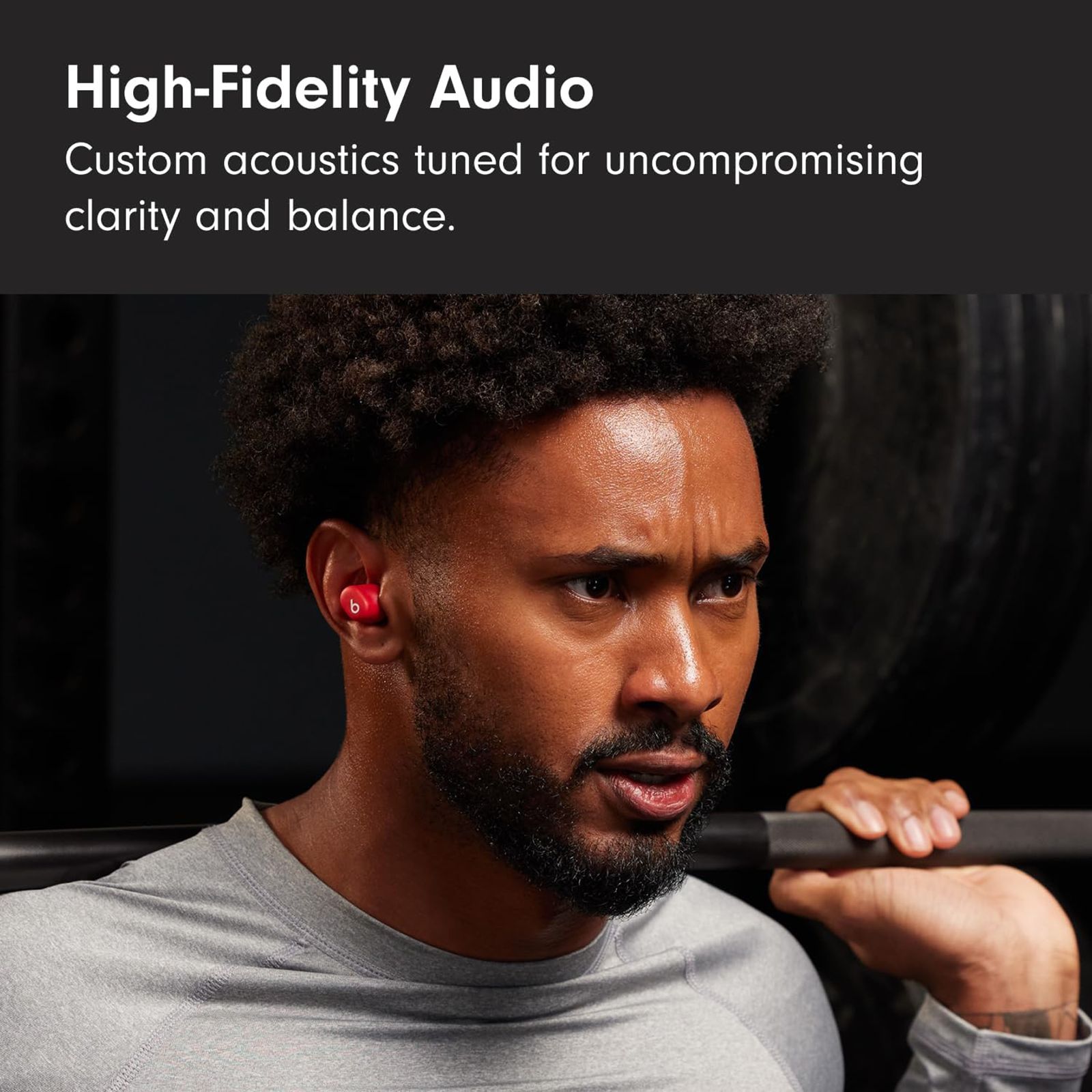 beats Solo TWS Earbuds with Passive Noise Isolation (18 Hours Playback, Transparent Red) beats Solo TWS Earbuds with Passive Noise Isolation (18 Hours Playback, Transparent Red)_5