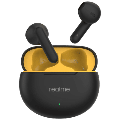 realme Buds T01 TWS Earbuds with AI ENC Noise Cancellation (IPX4 Water Resistant, Google Fast Pair, Black)