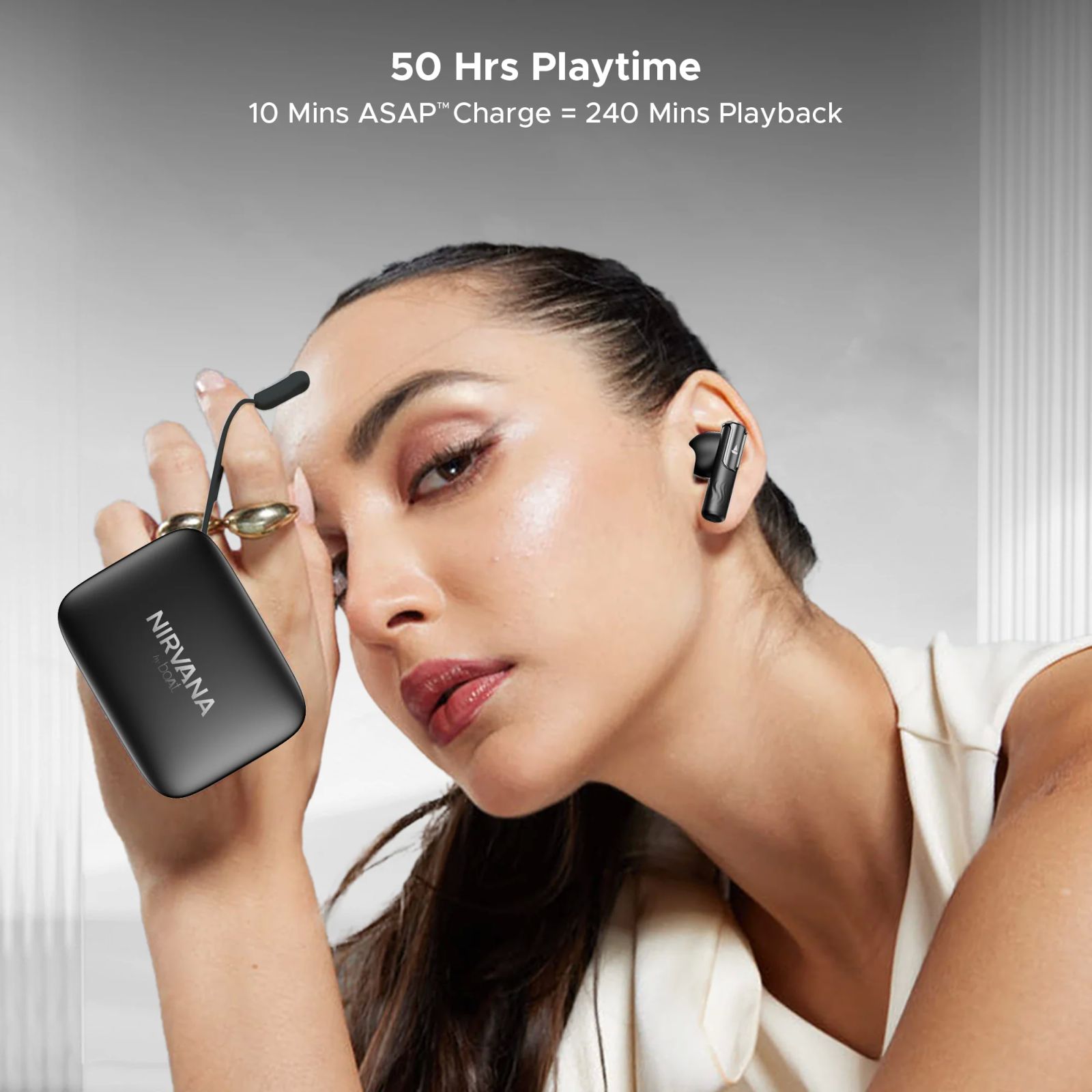 boAt Nirvana Ivy TWS Earbuds with Active Noise Cancellation (IPX5 Sweat Proof, 360 Degree Spatial Audio, Gunmetal Black) _11