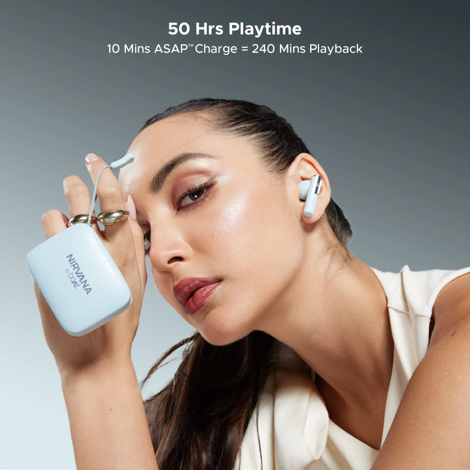 boAt Nirvana Ivy TWS Earbuds with Active Noise Cancellation (IPX5 Sweat Resistant, 360 Degree Spatial Audio, Quartz Cyan) _12