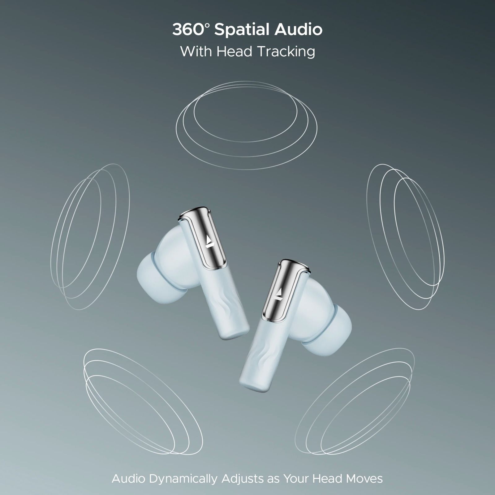 boAt Nirvana Ivy TWS Earbuds with Active Noise Cancellation (IPX5 Sweat Resistant, 360 Degree Spatial Audio, Quartz Cyan) _3