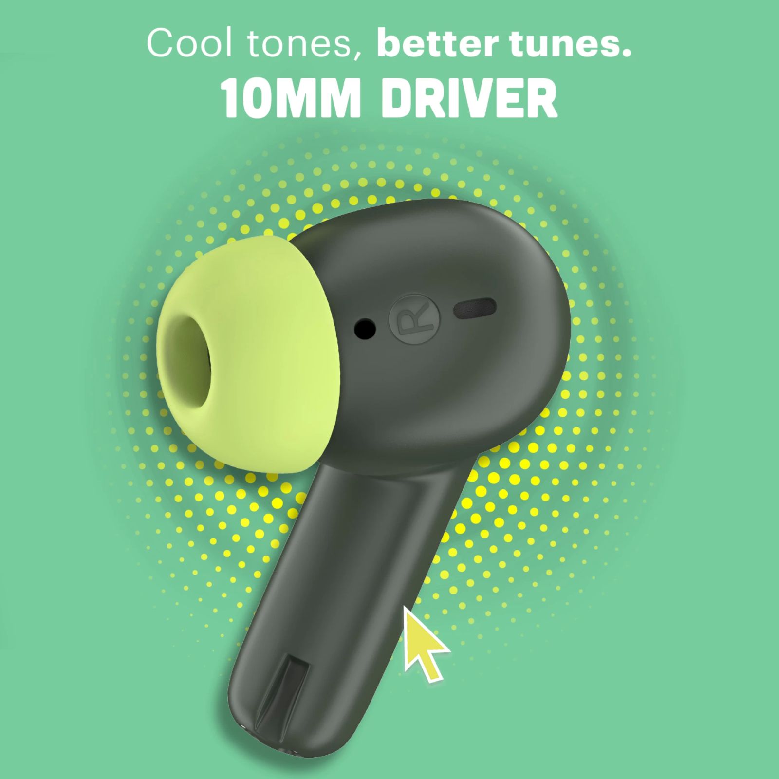 noise Pop Buds TWS Earbuds with Environmental Noise Cancellation (IPX5 Water Resistant, Hyper Sync, Moon Pop) noise Pop Buds TWS Earbuds with Environmental Noise Cancellation (IPX5 Water Resistant, Hyper Sync, Moon Pop)_5