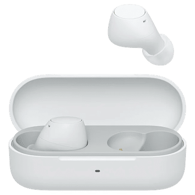 SONY WF-C510 TWS Earbuds (IPX4 Waterproof, Siri & Google Voice Assistant, White)