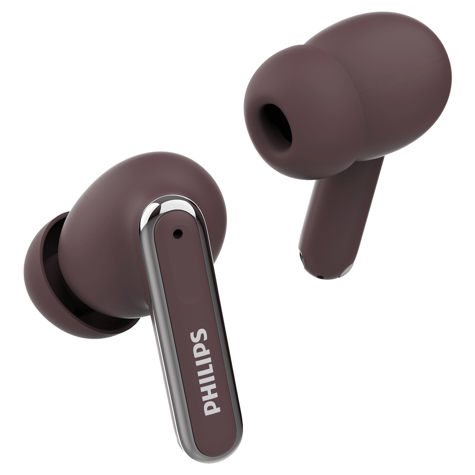 PHILIPS 1000 Series TWS Earbuds with Active Noise Cancellation (13mm Driver, Red Mahogany)_3