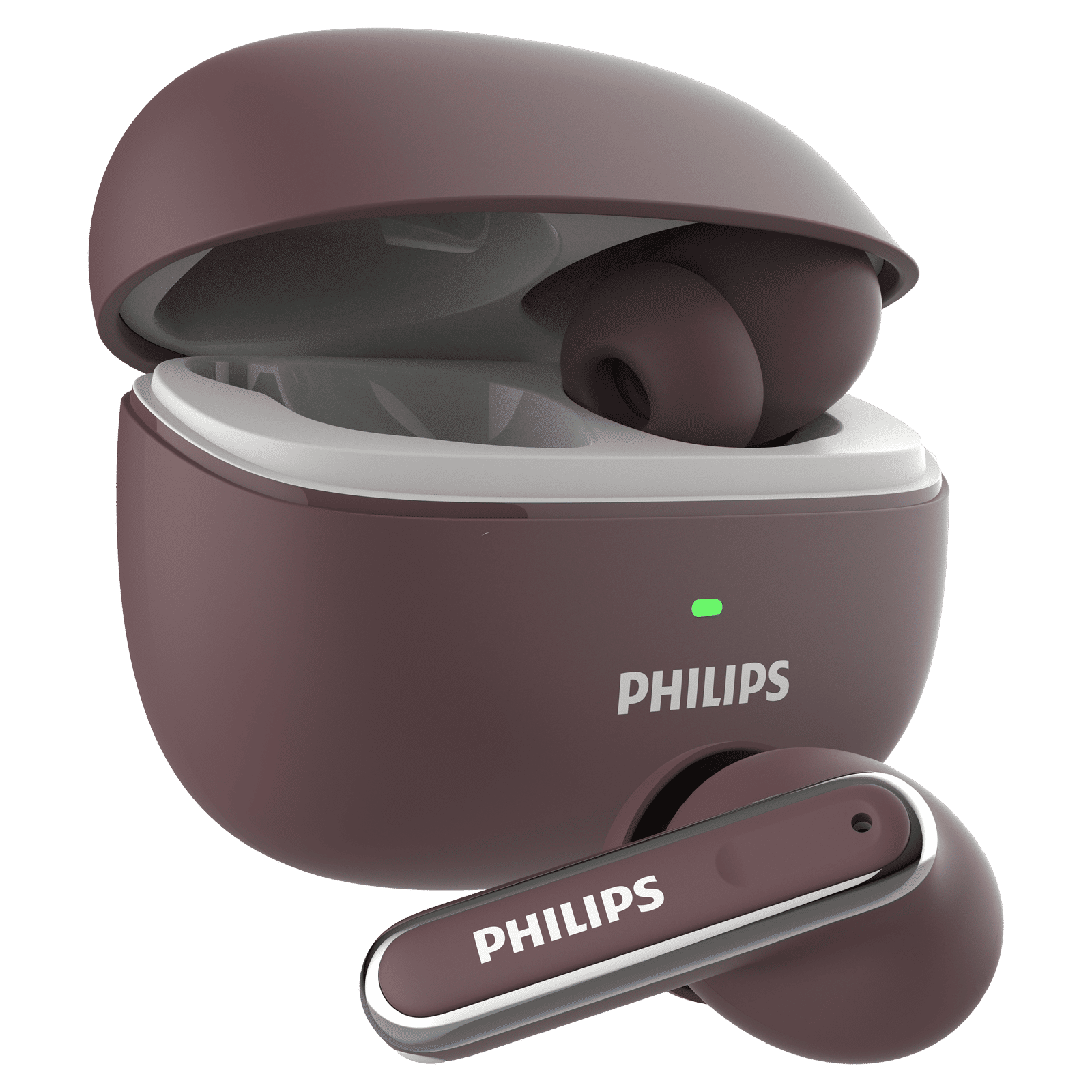 PHILIPS 1000 Series TWS Earbuds with Active Noise Cancellation (13mm Driver, Red Mahogany)_5