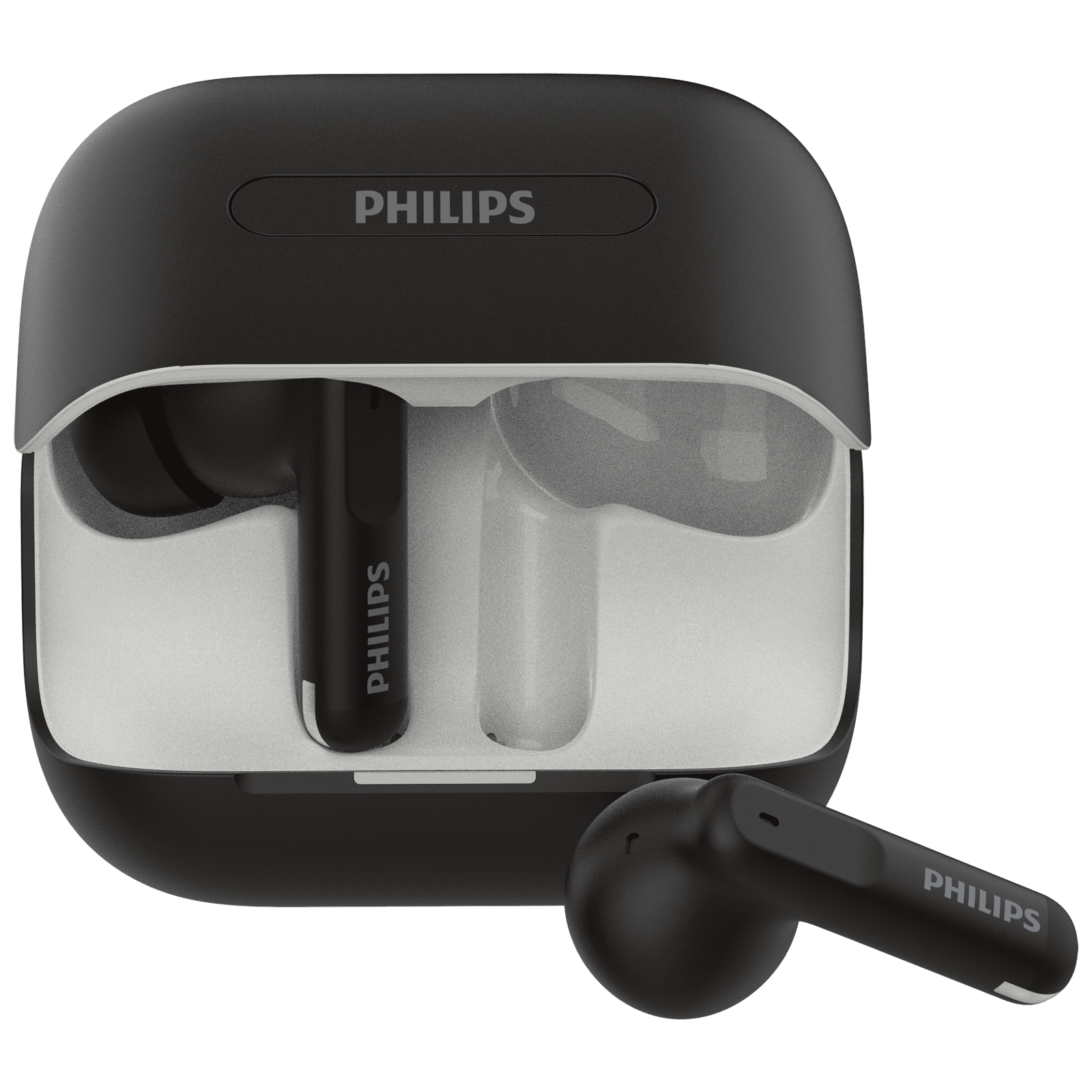PHILIPS 1000 Series TWS Earbuds with Active Noise Cancellation (50 Hours Playtime, Deep Black) PHILIPS 1000 Series TWS Earbuds with Active Noise Cancellation (50 Hours Playtime, Deep Black)_1