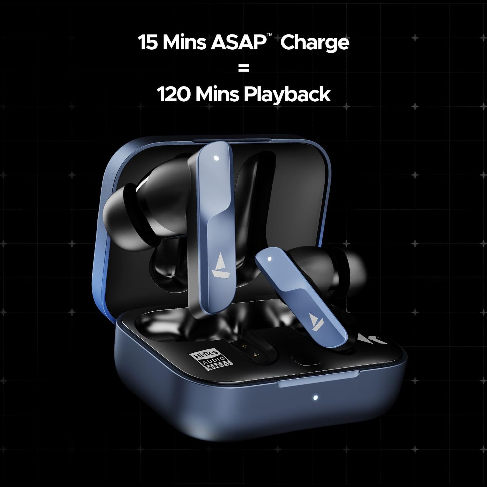 boAt Nirvana X TWS Earbuds with AI Noise Cancellation (IPX5 Water Resistant, Fast Charge, Mist Blue) boAt Nirvana X TWS Earbuds with AI Noise Cancellation (IPX5 Water Resistant, Fast Charge, Mist Blue)_4
