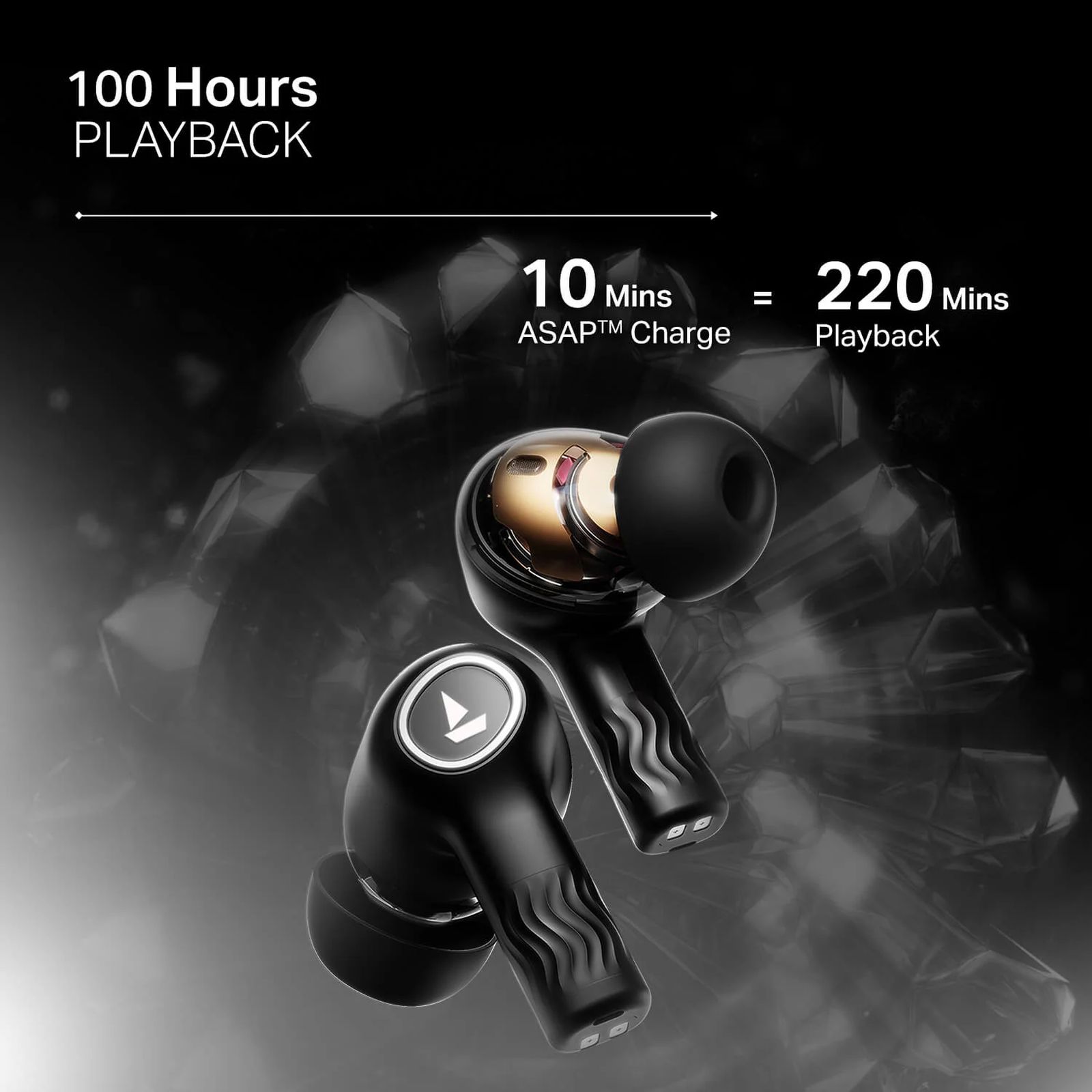 boAt Nirvana Crystl TWS Earbuds with Active Noise Cancellation (IPX4 Water Resistant, 60ms Low Latency, Quantum Black) boAt Nirvana Crystl TWS Earbuds with Active Noise Cancellation (IPX4 Water Resistant, 60ms Low Latency, Quantum Black)_6