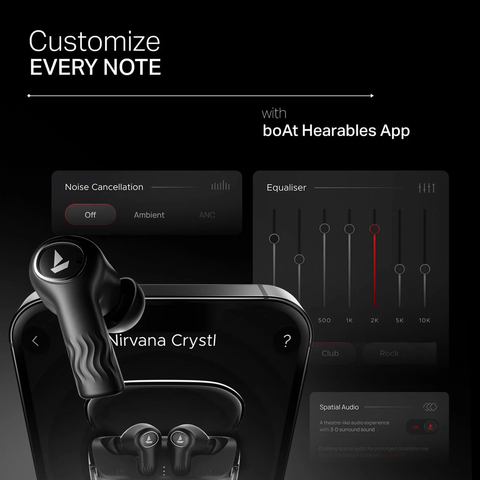 boAt Nirvana Crystl TWS Earbuds with Active Noise Cancellation (IPX4 Water Resistant, 60ms Low Latency, Quantum Black) boAt Nirvana Crystl TWS Earbuds with Active Noise Cancellation (IPX4 Water Resistant, 60ms Low Latency, Quantum Black)_9