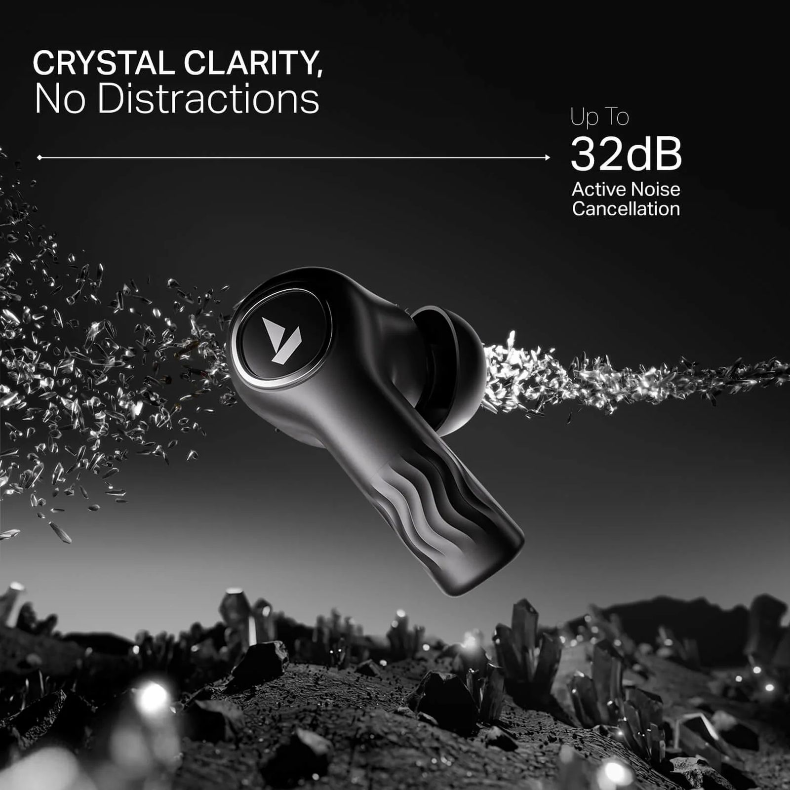 boAt Nirvana Crystl TWS Earbuds with Active Noise Cancellation (IPX4 Water Resistant, 60ms Low Latency, Quantum Black) boAt Nirvana Crystl TWS Earbuds with Active Noise Cancellation (IPX4 Water Resistant, 60ms Low Latency, Quantum Black)_3