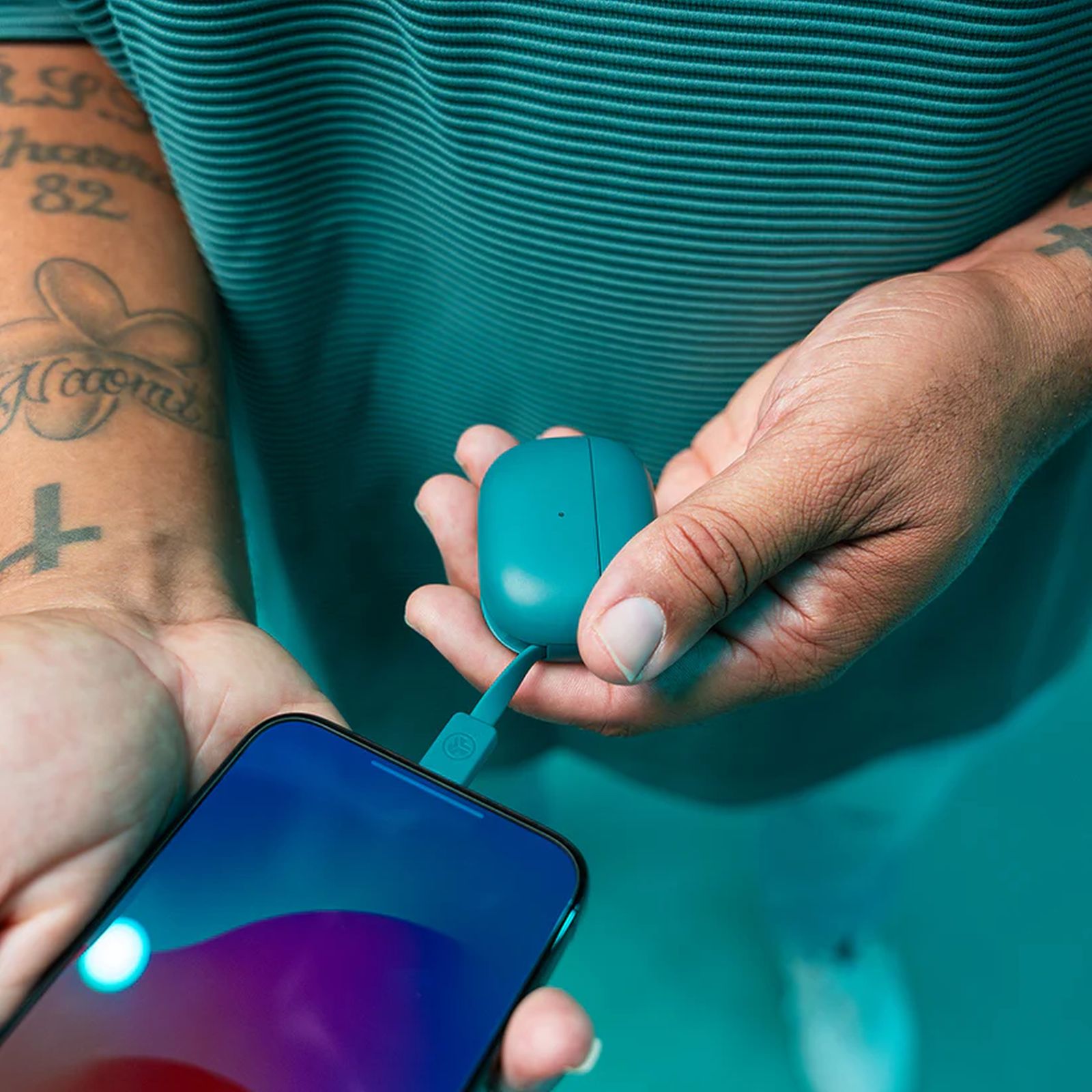 JLAB Go Pop ANC TWS Earbuds with Active Noise Cancellation (IP55 Sweat and Splashproof, Google Fast Pair, Teal) JLAB Go Pop ANC TWS Earbuds with Active Noise Cancellation (IP55 Sweat and Splashproof, Google Fast Pair, Teal)_6