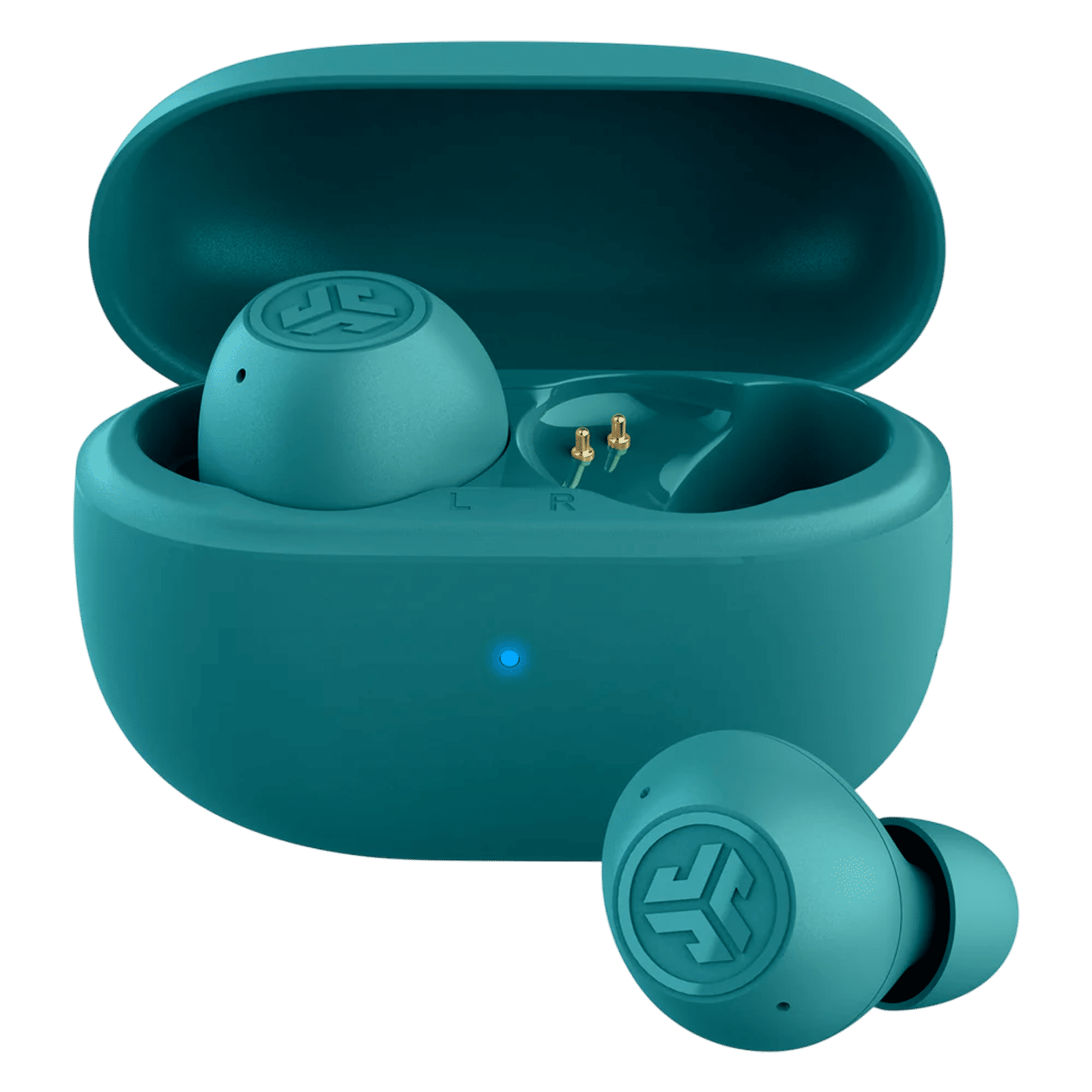 JLAB Go Pop ANC TWS Earbuds with Active Noise Cancellation (IP55 Sweat and Splashproof, Google Fast Pair, Teal) JLAB Go Pop ANC TWS Earbuds with Active Noise Cancellation (IP55 Sweat and Splashproof, Google Fast Pair, Teal)_1