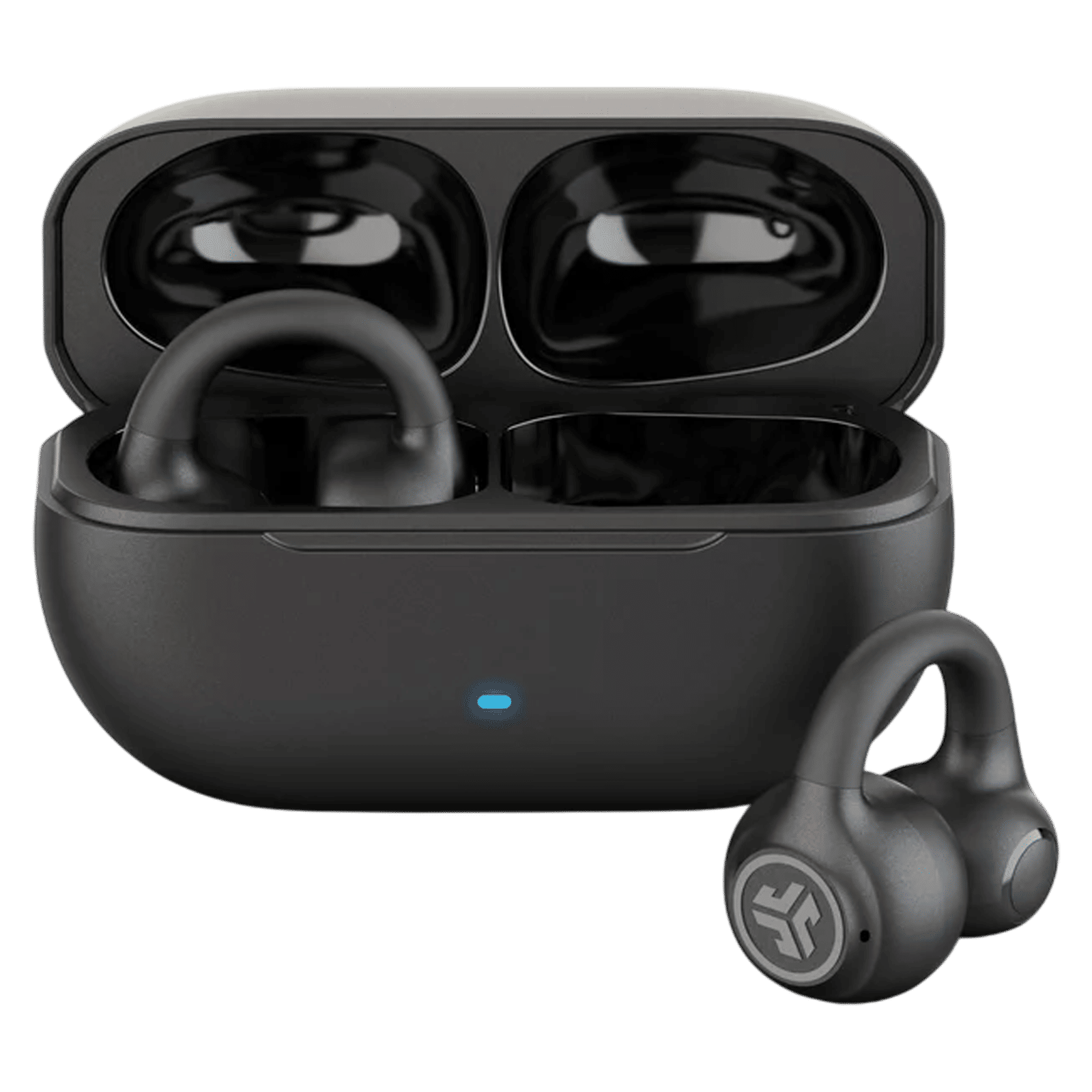 JLAB Flex Open TWS Earbuds with Active Noise Cancellation (IPX4 Splashproof, Google Fast Pair, Black) JLAB Flex Open TWS Earbuds with Active Noise Cancellation (IPX4 Splashproof, Google Fast Pair, Black)_1