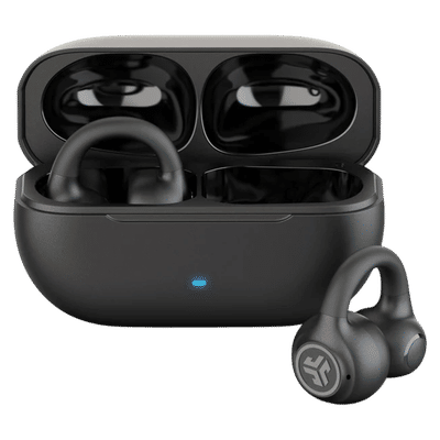 JLAB Flex Open TWS Earbuds with Active Noise Cancellation (IPX4 Splashproof, Google Fast Pair, Black)