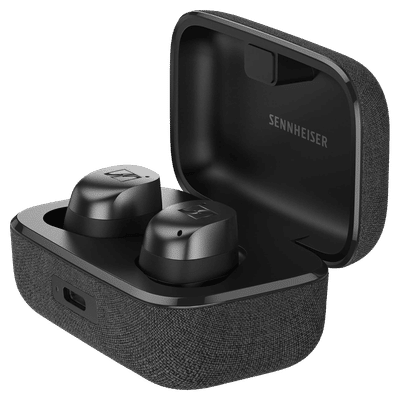 SENNHEISER MOMENTUM True Wireless 4 700365 TWS Earbuds with Adaptive Noise Cancellation (IP54 Dust & Splash Resistant, Auracast Support, Black Graphite)