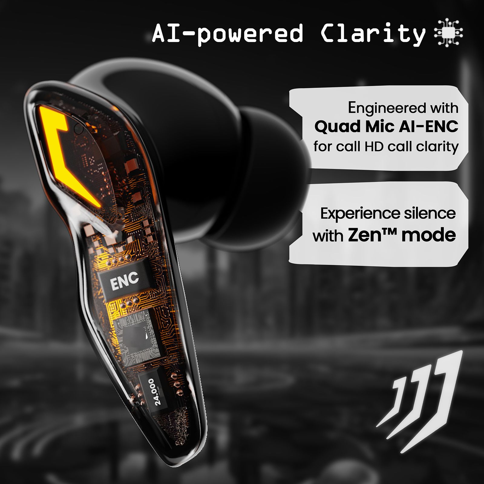 GOBOULT Ember TWS Earbuds with Environmental Noise Cancellation (IPX5 Water Resistant, Fast Charging, Black) GOBOULT Ember TWS Earbuds with Environmental Noise Cancellation (IPX5 Water Resistant, Fast Charging, Black)_11