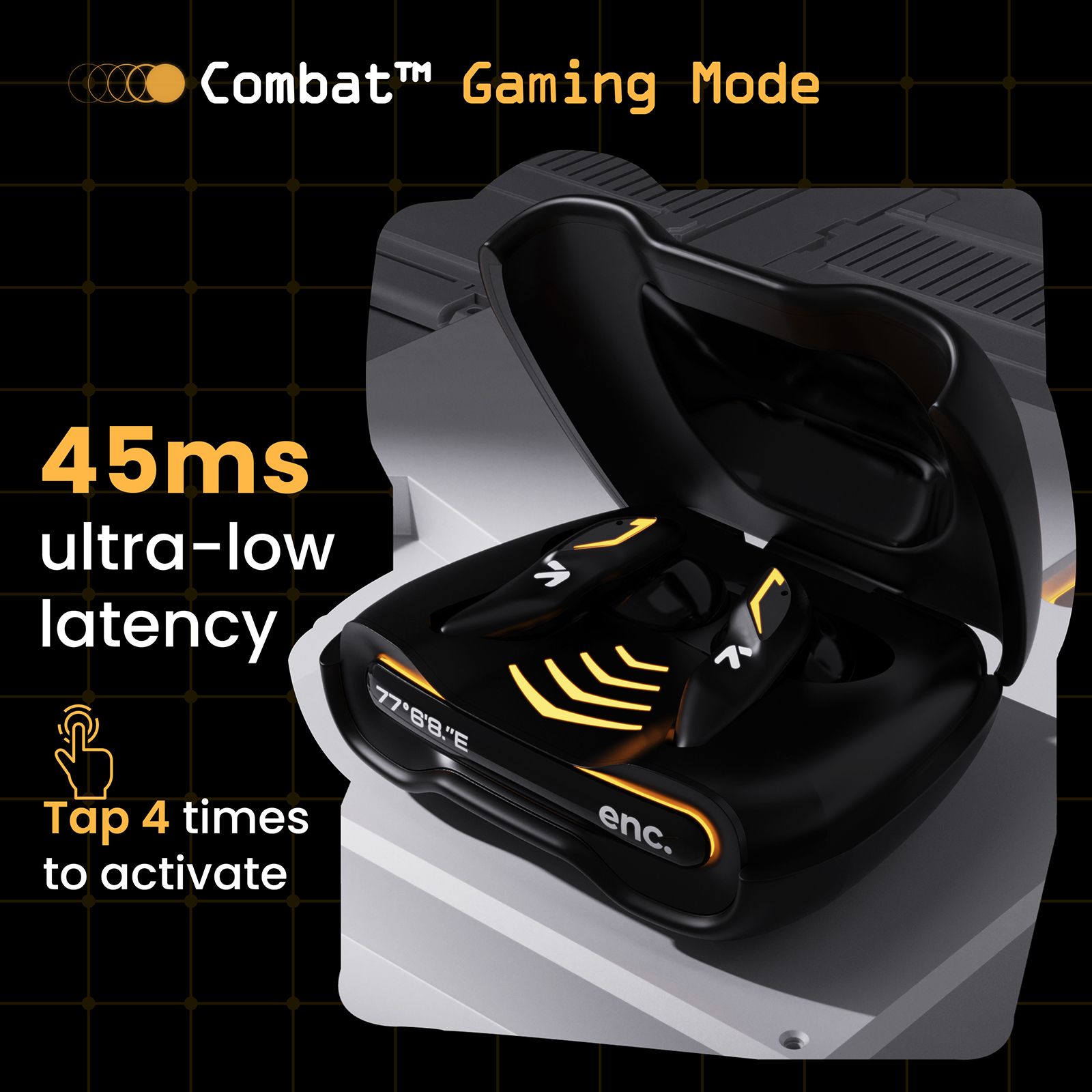 GOBOULT Ember TWS Earbuds with Environmental Noise Cancellation (IPX5 Water Resistant, Fast Charging, Black) GOBOULT Ember TWS Earbuds with Environmental Noise Cancellation (IPX5 Water Resistant, Fast Charging, Black)_17