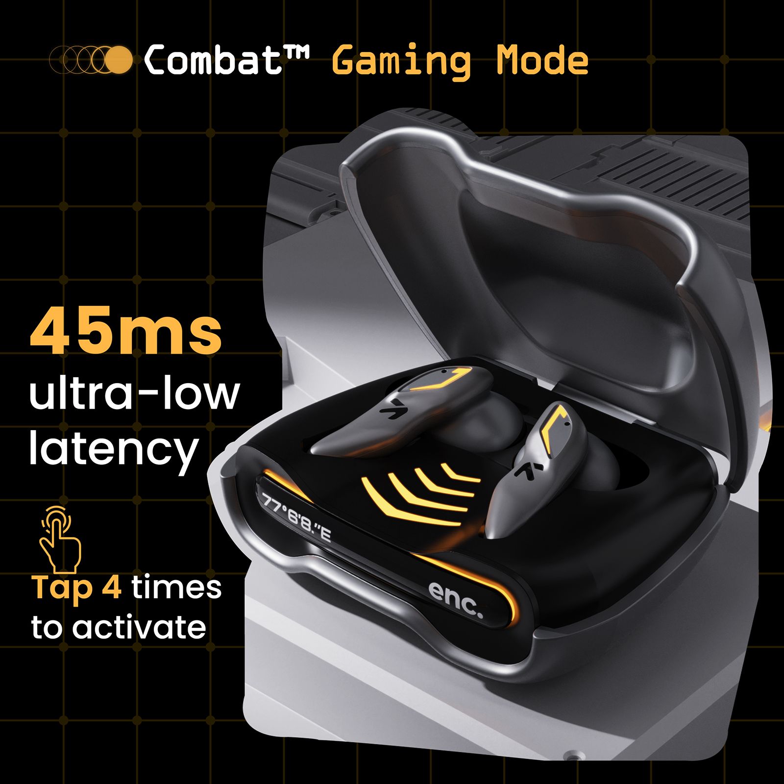 GOBOULT Ember TWS Earbuds with Environmental Noise Cancellation (IPX5 Water Resistant, Fast Charging, Smoky)_11