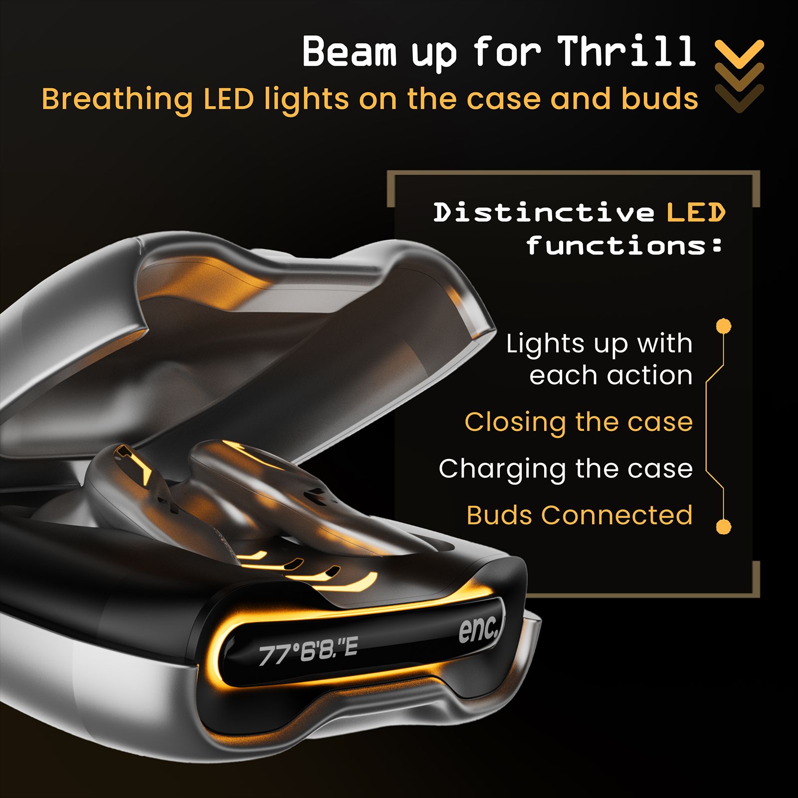 GOBOULT Ember TWS Earbuds with Environmental Noise Cancellation (IPX5 Water Resistant, Fast Charging, Smoky)_8