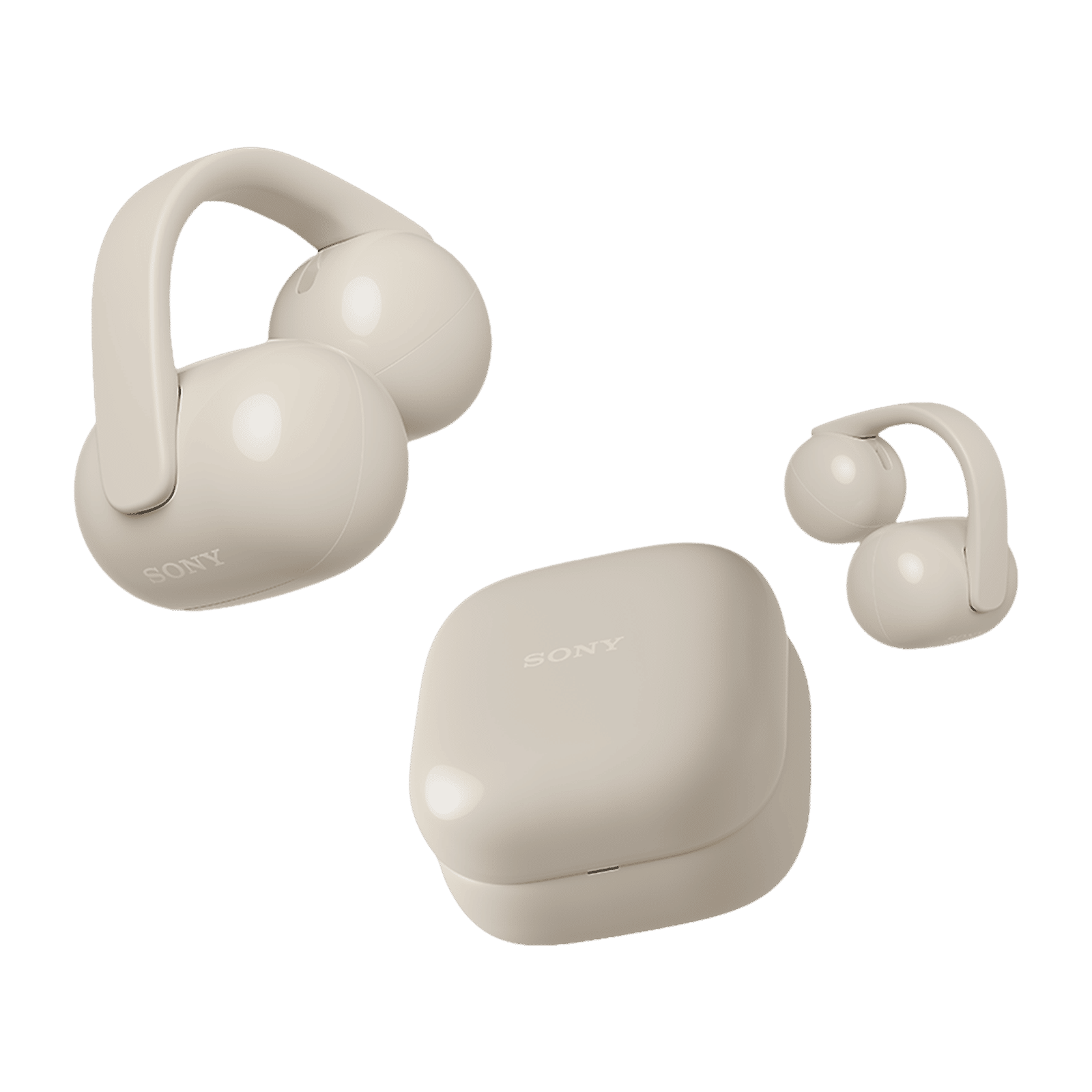 SONY LinkBuds Clip Series WF-LC900/CZ IN TWS Earbuds with Adaptive Noise Cancellation (IPX4 Water Resistant, AI Voice Pickup, Griege) SONY LinkBuds Clip Series WF-LC900/CZ IN TWS Earbuds with Adaptive Noise Cancellation (IPX4 Water Resistant, AI Voice Pickup, Griege)_5