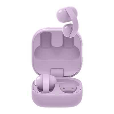 SONY LinkBuds Clip Series WF-LC900/VZ IN TWS Earbuds with Adaptive Noise Cancellation (IPX4 Water Resistant, AI Voice Pickup, Lavender)