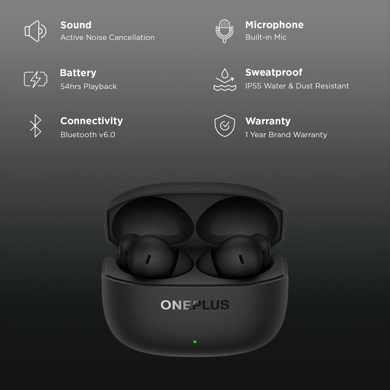 OnePlus Nord Buds 4 Pro TWS Earbuds with Active Noise Cancellation (IP55 Dust and Water Resistance, AI Translation, Raven Black) OnePlus Nord Buds 4 Pro TWS Earbuds with Active Noise Cancellation (IP55 Dust and Water Resistance, AI Translation, Raven Black)_2