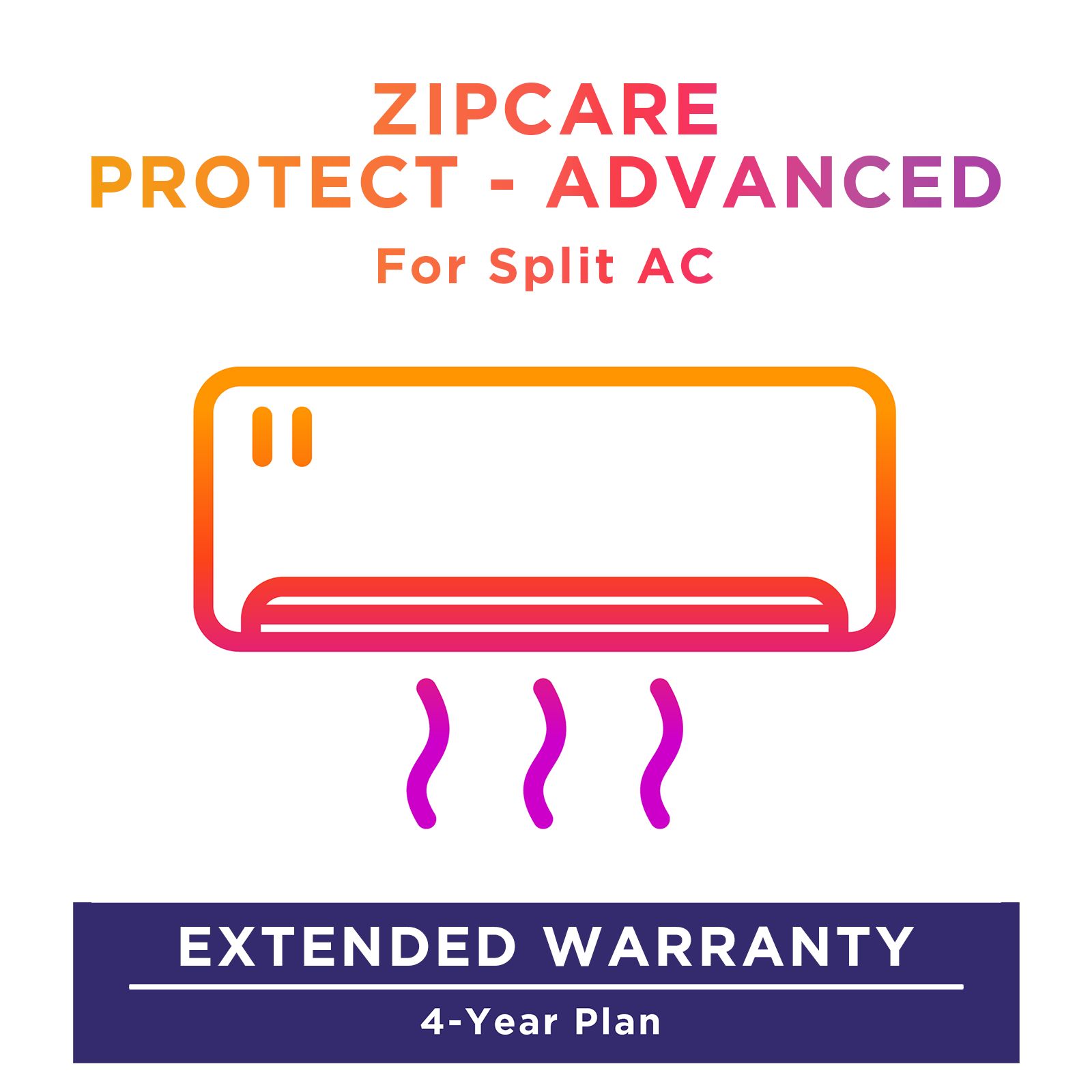 ZipCare Protect - Advanced 4 Year For Croma Split Ac (Rs. 100 to Rs. 25000)_1