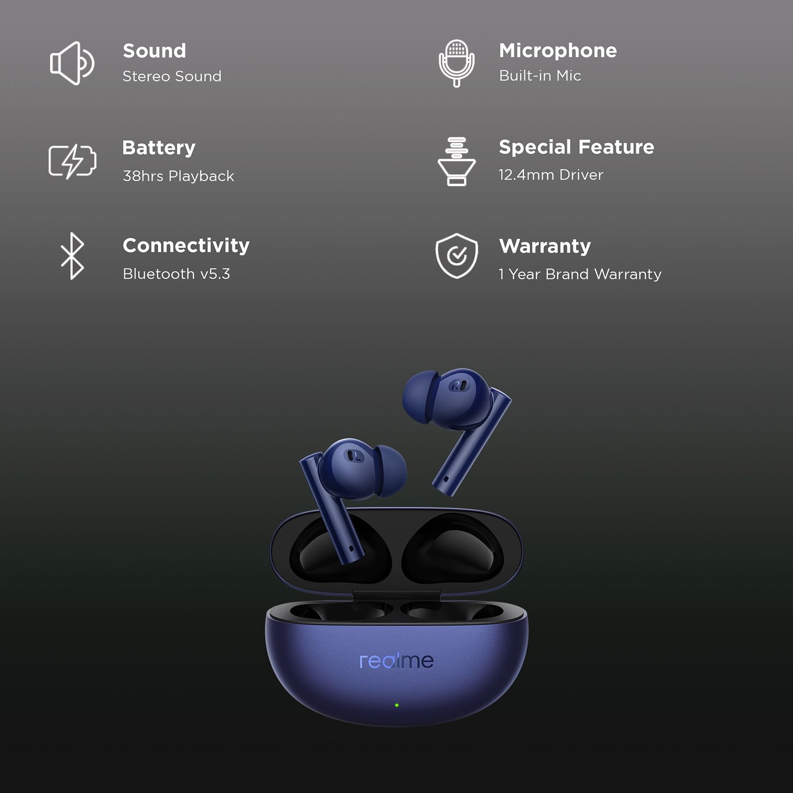 realme Buds Air 5 RMA2301 TWS Earbuds with Active Noise Cancellation (IPX5 Water Resistant, Fast Charging, Deep Sea Blue) realme Buds Air 5 RMA2301 TWS Earbuds with Active Noise Cancellation (IPX5 Water Resistant, Fast Charging, Deep Sea Blue)_2