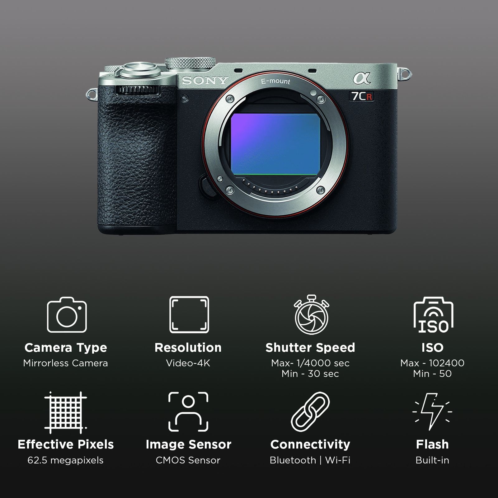 SONY Alpha 7CR 61MP Mirrorless Camera (Body Only, 35.7 x 23.8 mm Sensor, BIONZ XR Image Processor) SONY Alpha 7CR 61MP Mirrorless Camera (Body Only, 35.7 x 23.8 mm Sensor, BIONZ XR Image Processor)_2