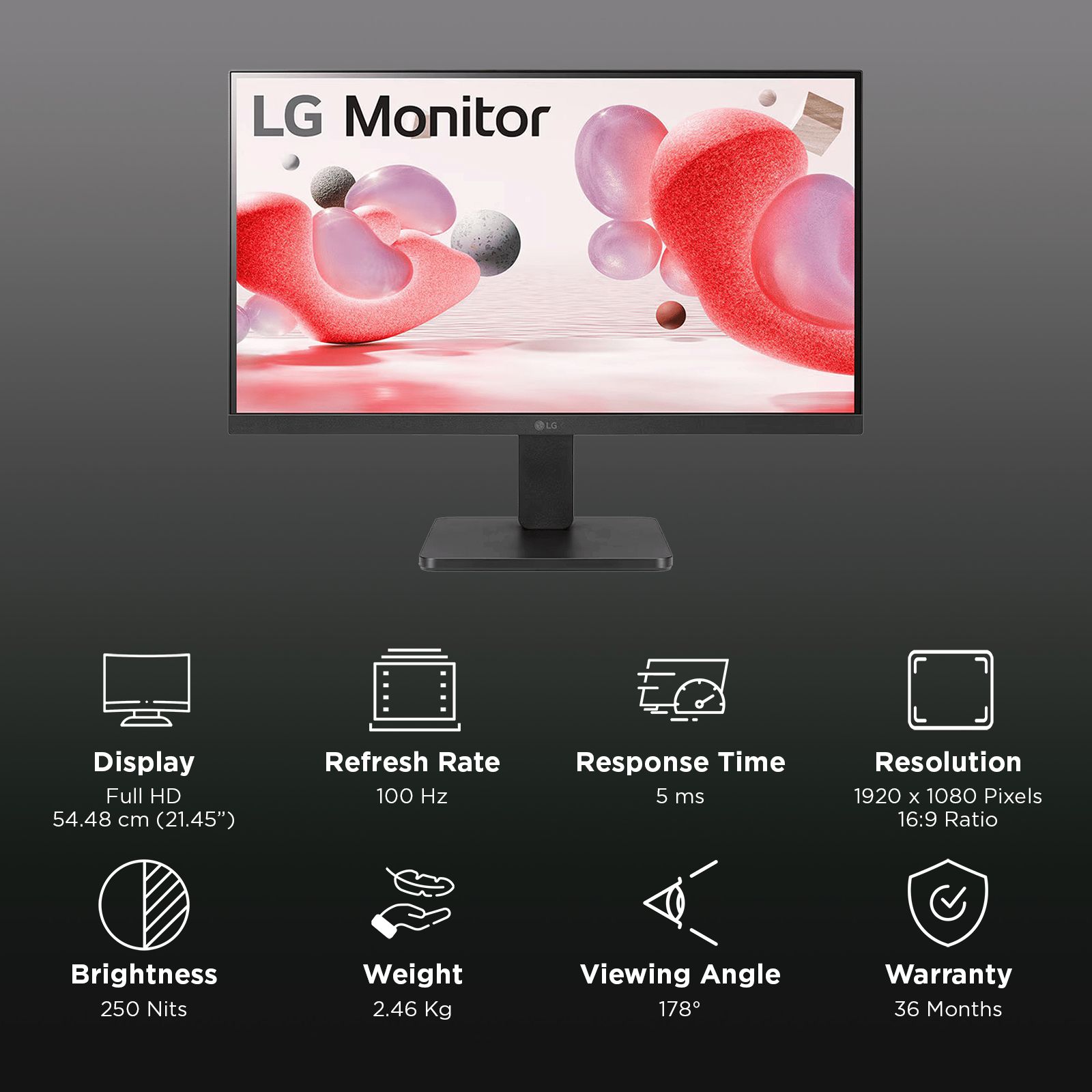LG 22MR410B.ATRQ 54.48 cm (21.45 inch) Full HD VA Panel LCD Tilt Gaming Monitor with AMD FreeSync LG 22MR410B.ATRQ 54.48 cm (21.45 inch) Full HD VA Panel LCD Tilt Gaming Monitor with AMD FreeSync_3