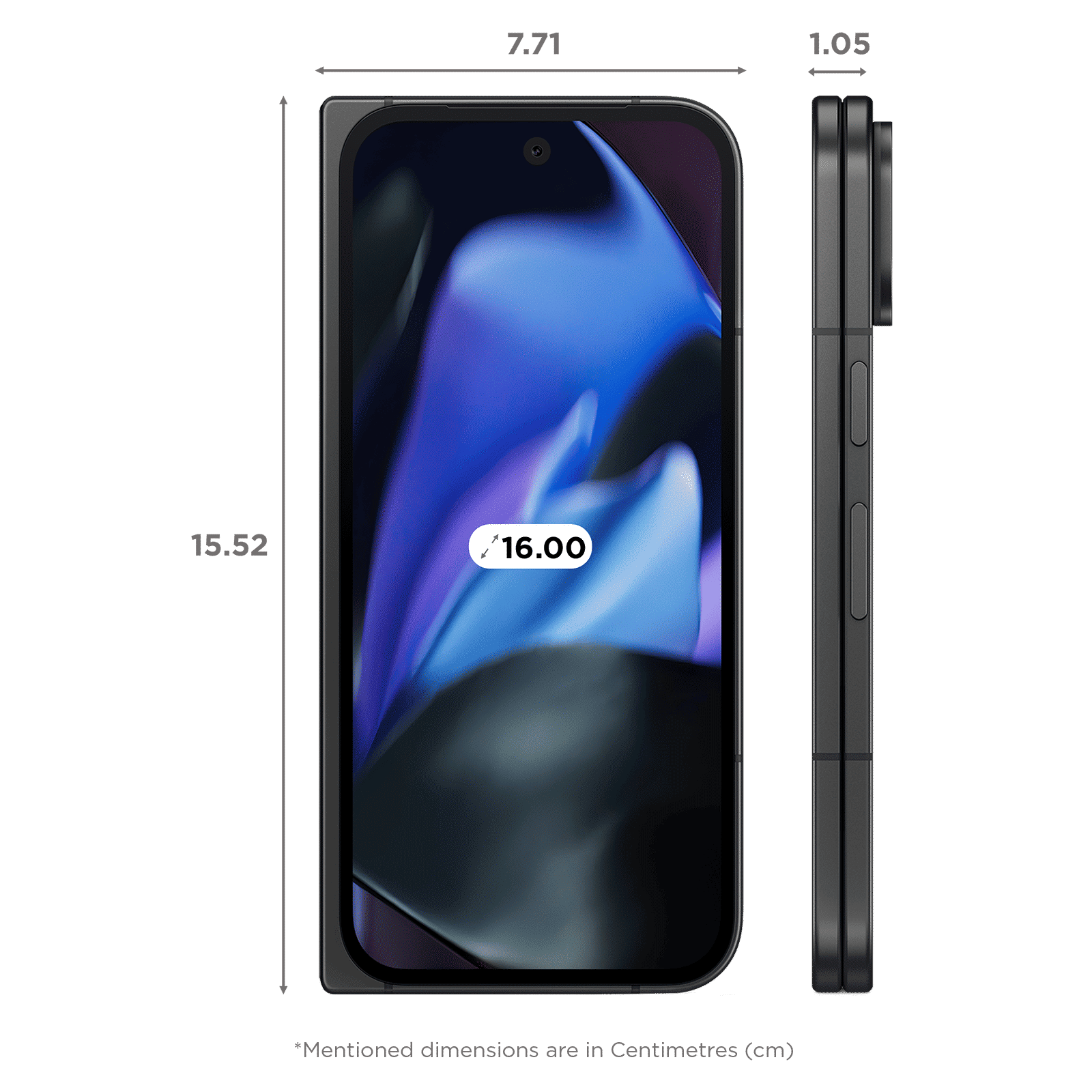 Google Pixel 9 Pro Fold 5G (16GB RAM, 256GB, Obsidian) Google Pixel 9 Pro Fold 5G (16GB RAM, 256GB, Obsidian)_2