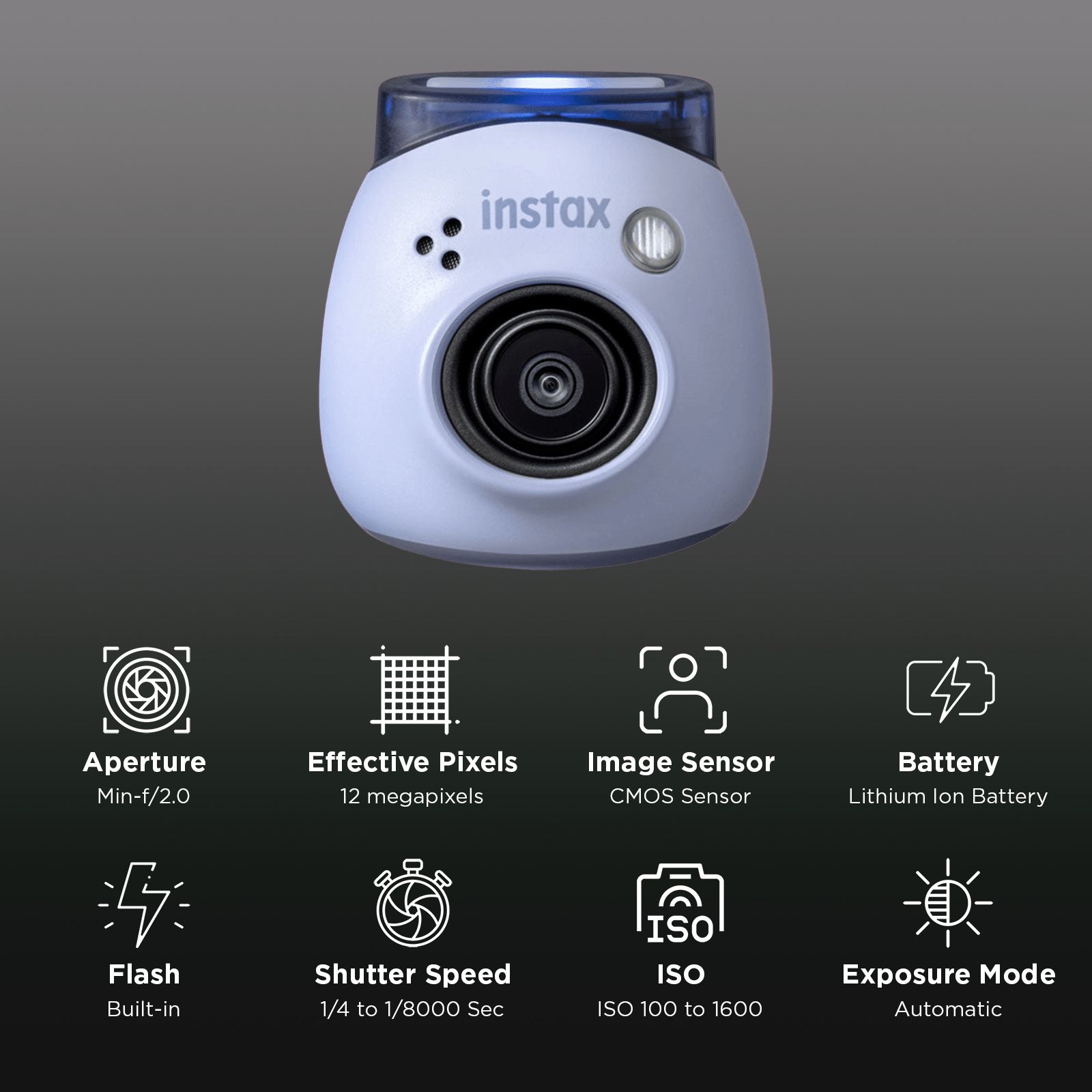 FUJIFILM Instax Pal Instant Camera (Blue) FUJIFILM Instax Pal Instant Camera (Blue)_2