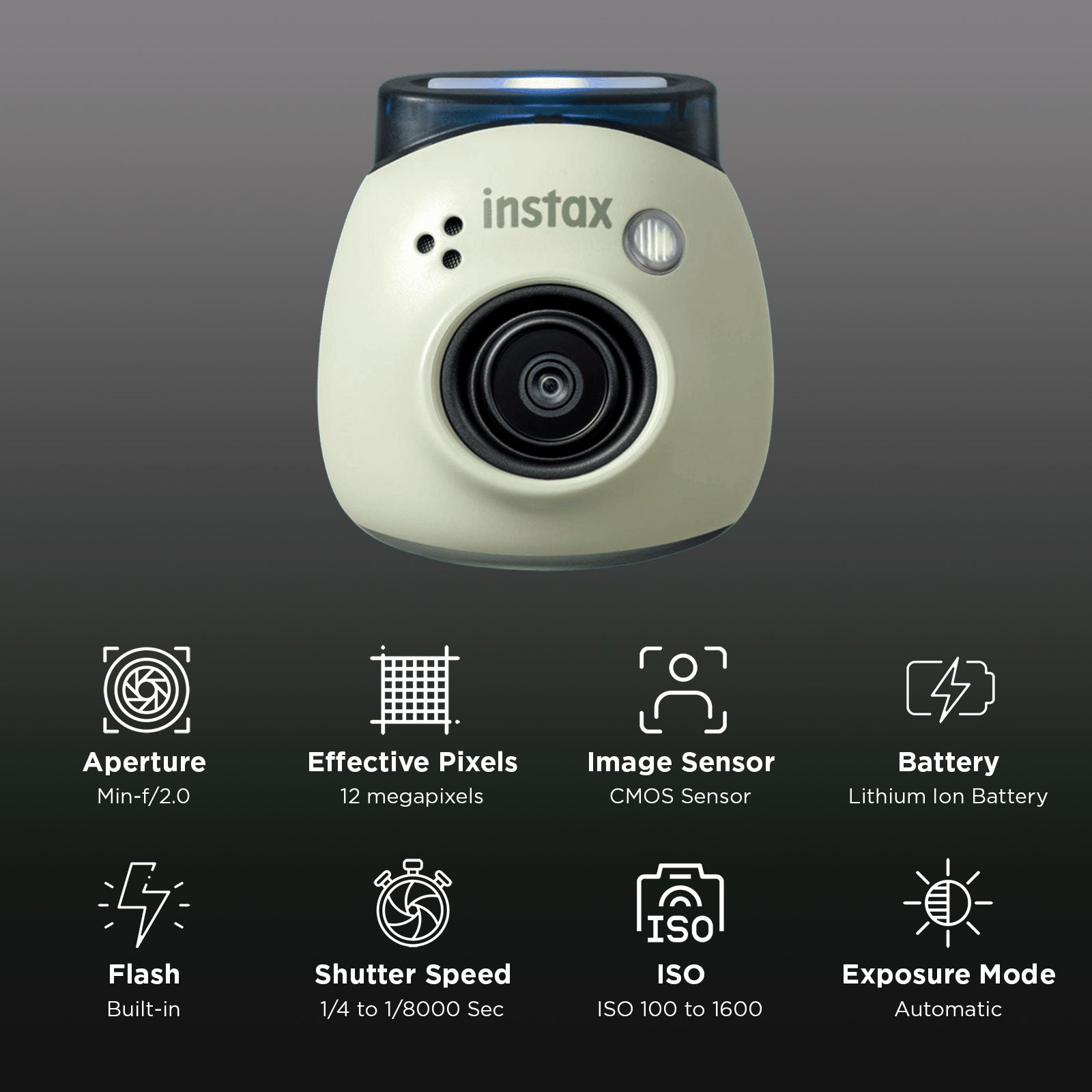 FUJIFILM Instax Pal Instant Camera (Green) FUJIFILM Instax Pal Instant Camera (Green)_2