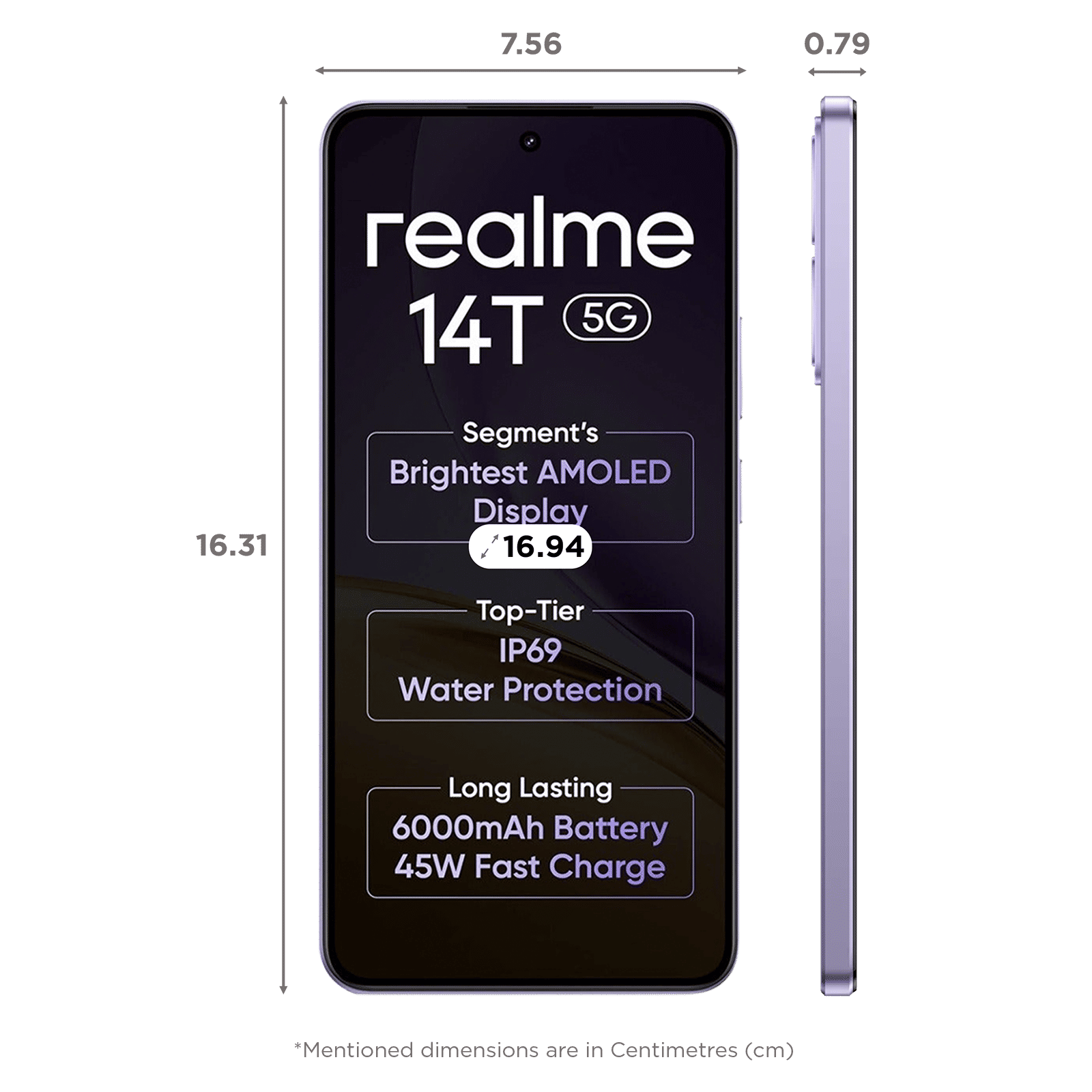 realme 14T 5G (8GB RAM, 256GB, Lightning Purple) realme 14T 5G (8GB RAM, 256GB, Lightning Purple)_2