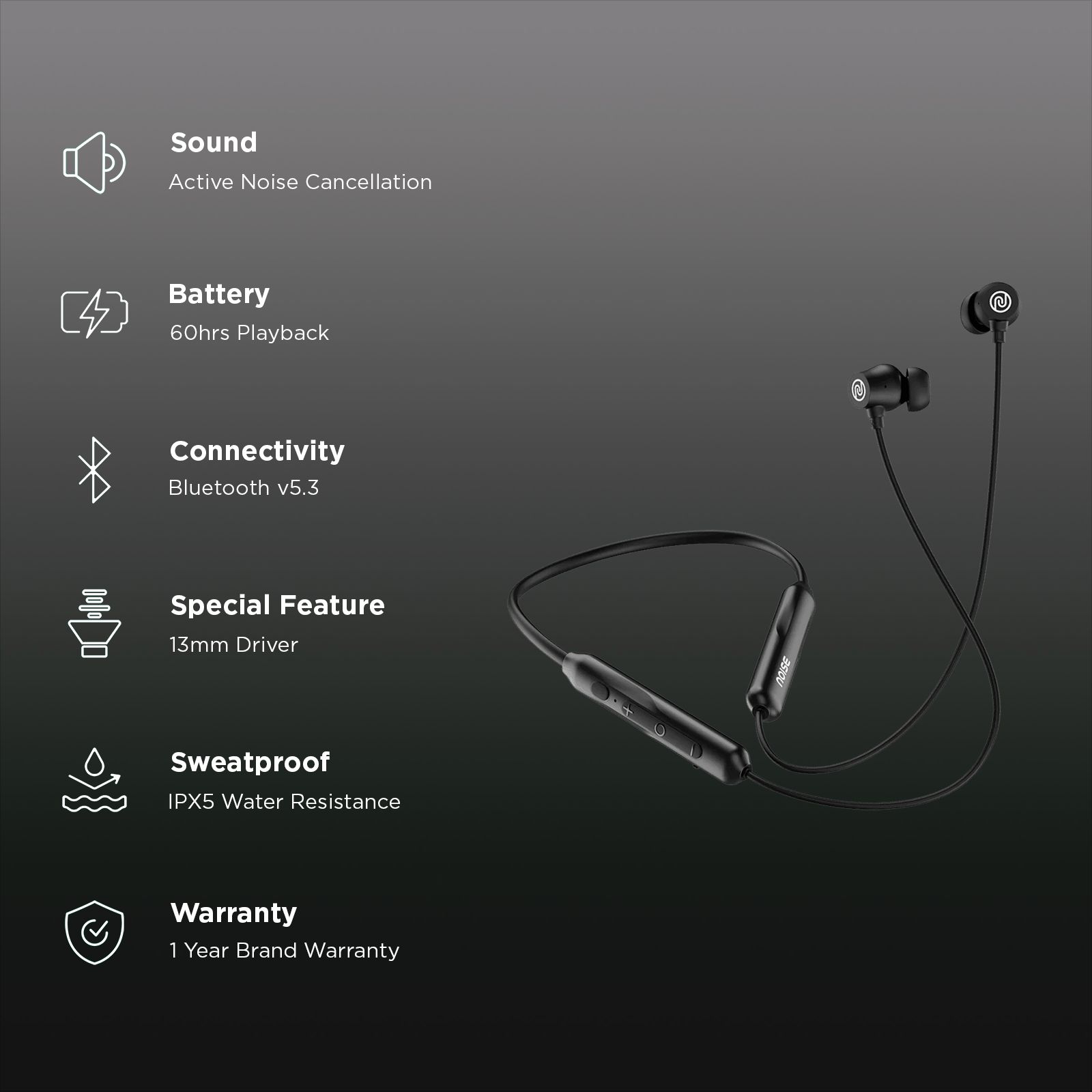 noise Airwave Pro Neckband with Active Noise Cancellation (IPX5 Water Resistant, Instacharge, Matte Black) noise Airwave Pro Neckband with Active Noise Cancellation (IPX5 Water Resistant, Instacharge, Matte Black)_2