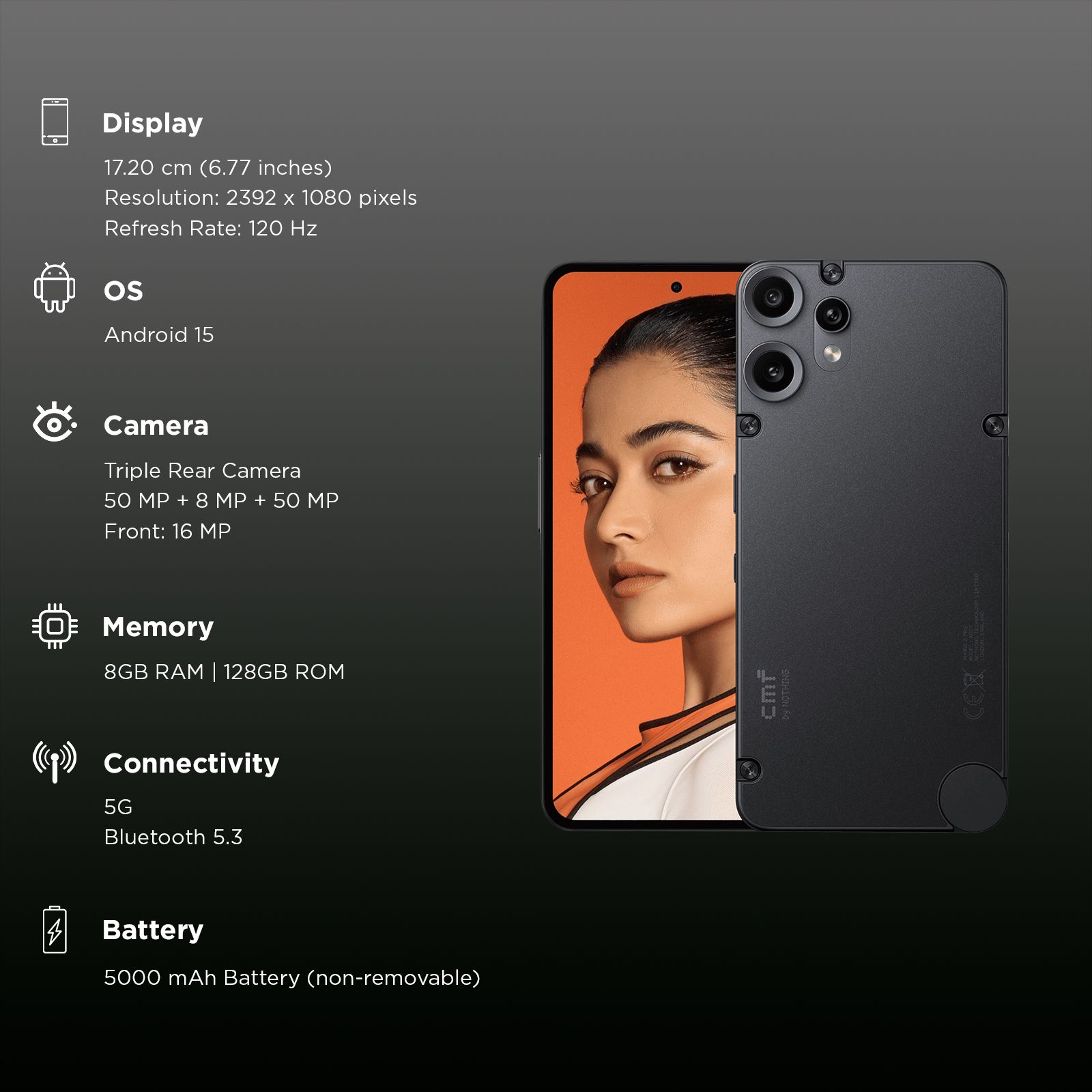Nothing CMF Phone 2 Pro 5G (8GB RAM, 128GB, Black)_3