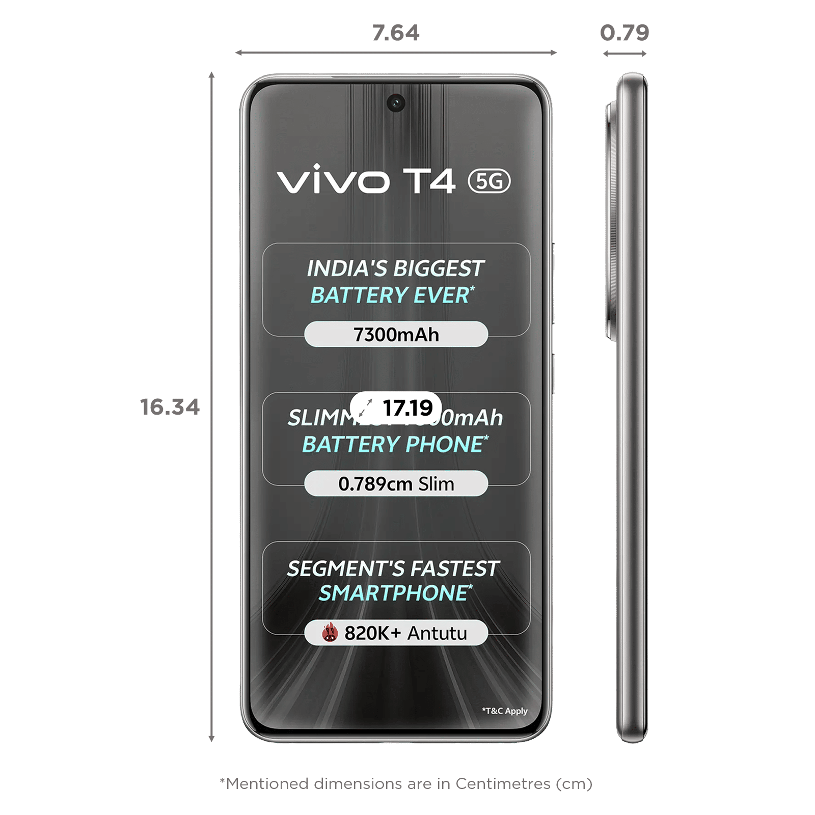 vivo T4 5G (8GB RAM, 256GB, Phantom Grey) vivo T4 5G (8GB RAM, 256GB, Phantom Grey)_2