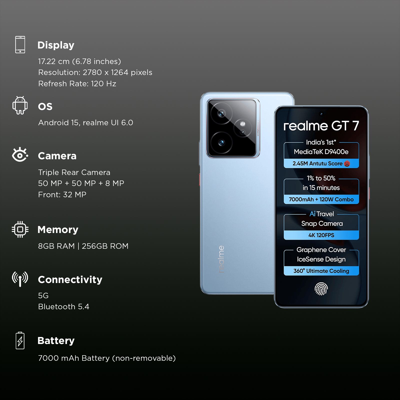 realme GT 7 5G (8GB RAM, 256GB, IceSense Blue) realme GT 7 5G (8GB RAM, 256GB, IceSense Blue)_3
