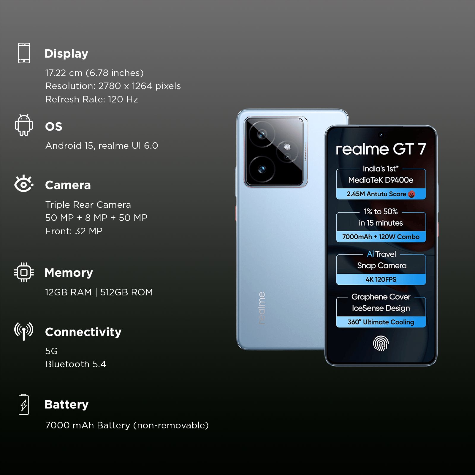 realme GT 7 5G (12GB RAM, 512GB, IceSense Blue) realme GT 7 5G (12GB RAM, 512GB, IceSense Blue)_3